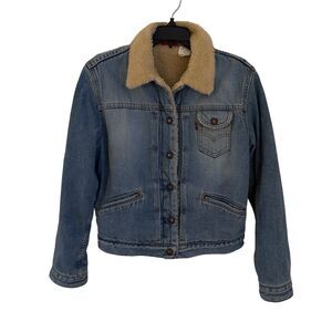 Vintage Levis Denim JR Women’s Sherpa Jacket Sz M